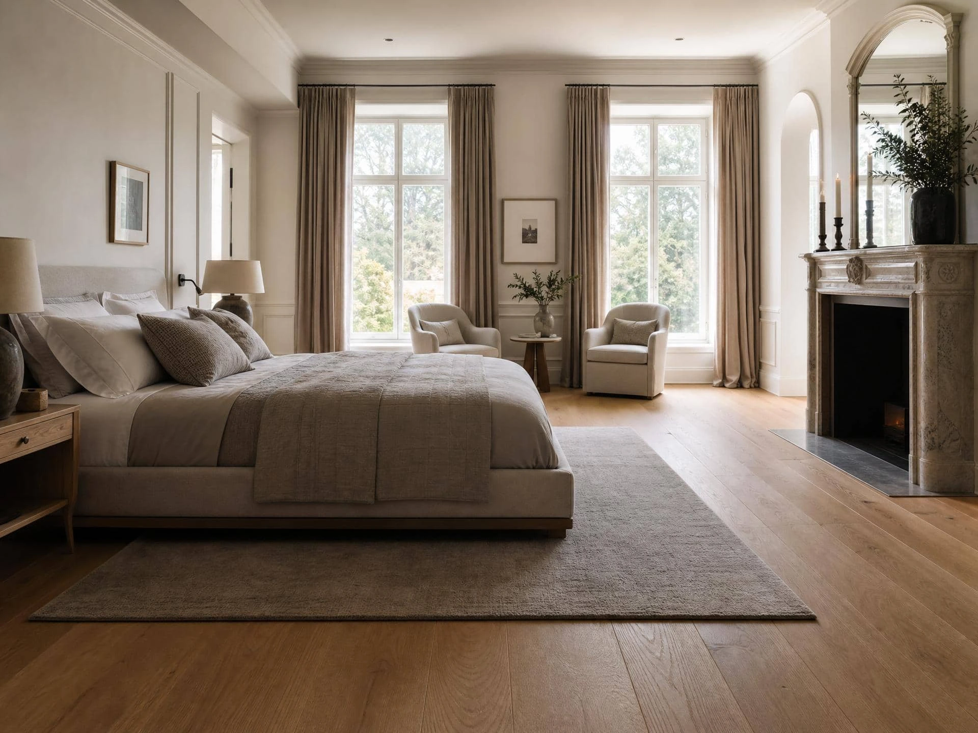 Pose de parquet dans une chambre Pose de parquet dans le sud de la France effectué dans une chambre